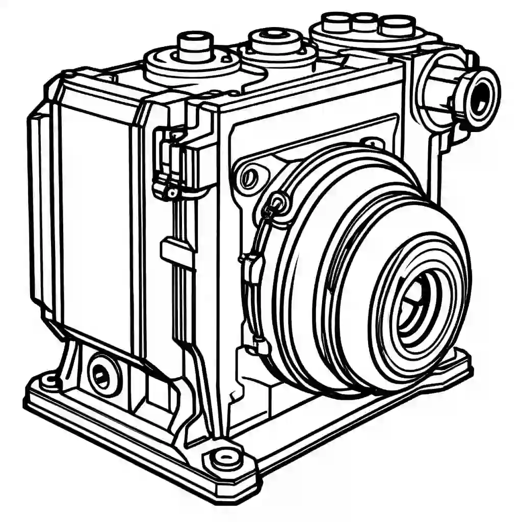 Hydraulic Pump coloring pages